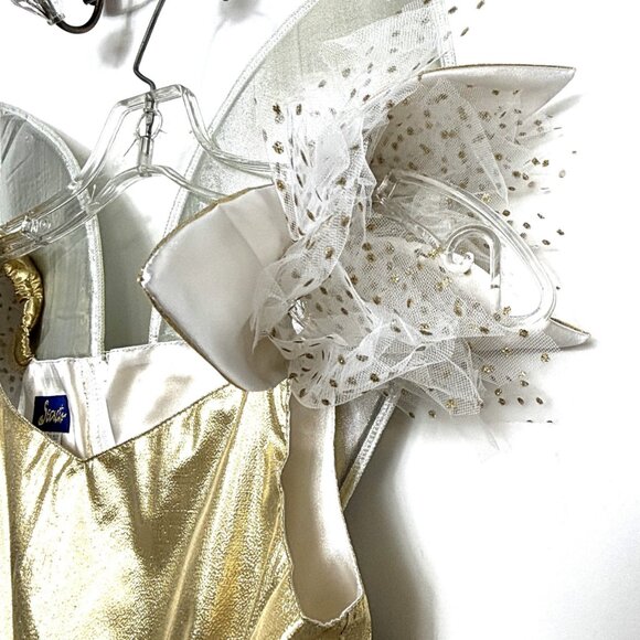 Golden Tinker Bell Fairy Dress Secrets Nunley Collection Child NWT NOS - Picture 4 of 15